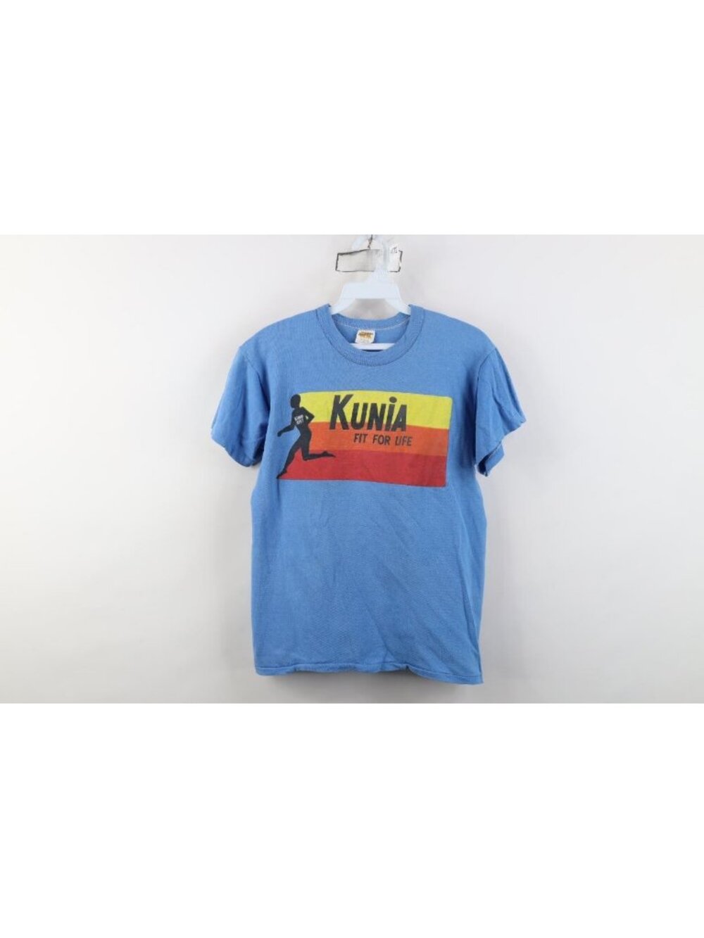 Vtg 70s Russell Athletic Womens Medium Kunia Hawaii APFT Army Fitness T-Shirt US